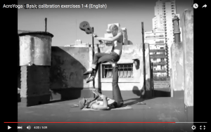 Acro-yoga - Basic calibration exercices